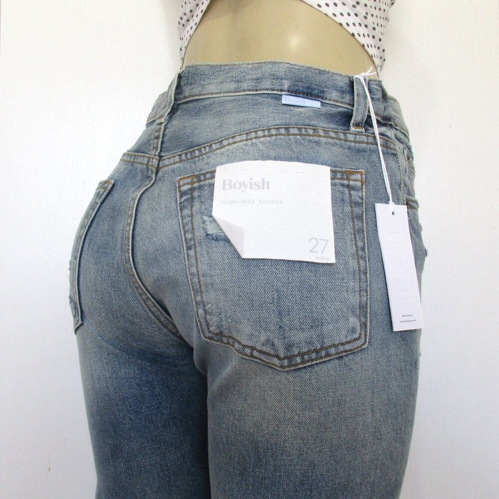 New BOYISH Jeans Size 27 Billy High Rise Skinny in Some Like it Hot